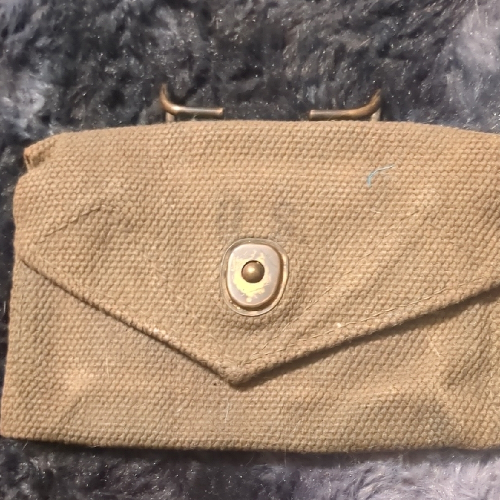 U.S. Army Tan Canvas Belt Pouch